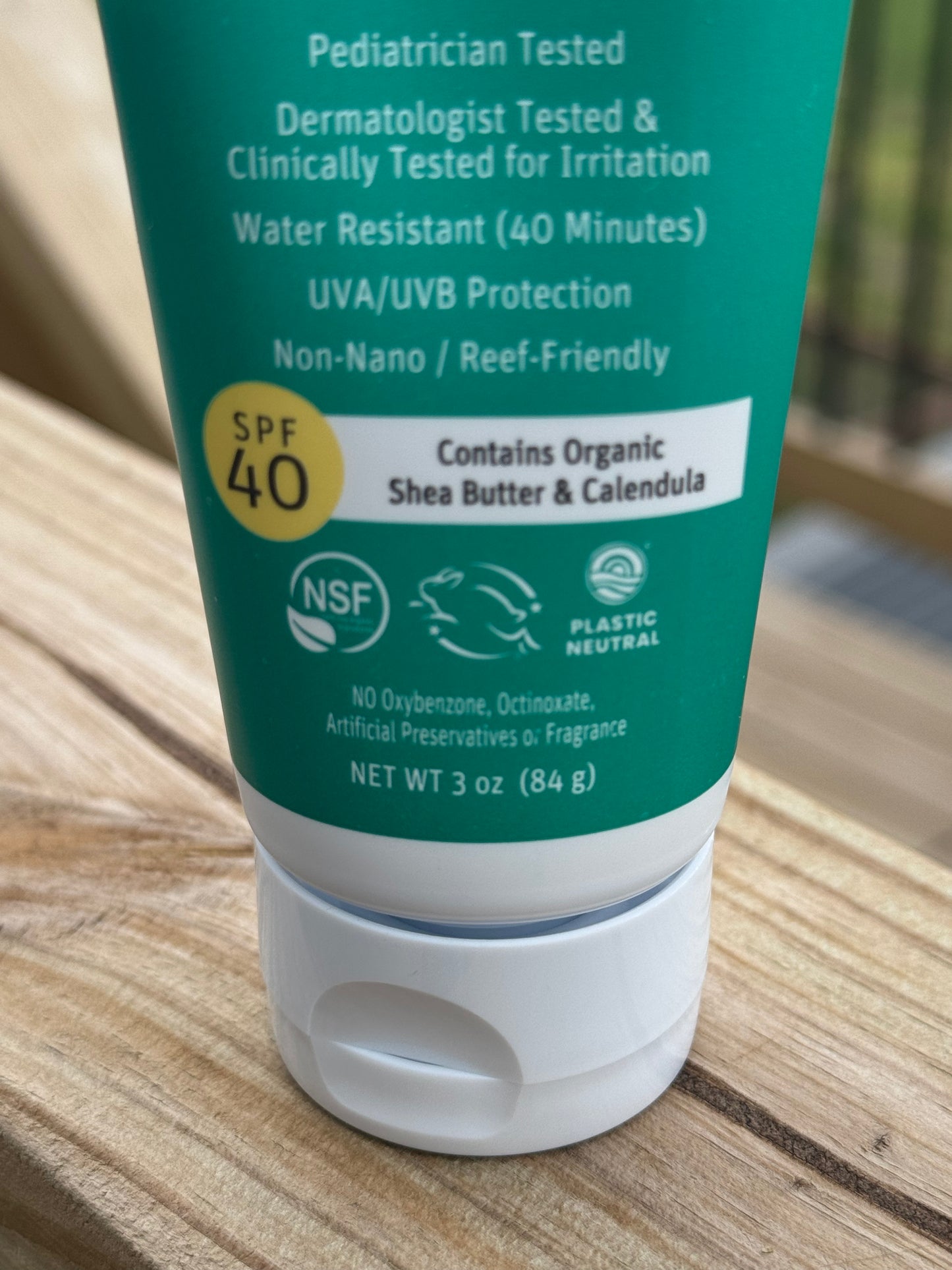 Organic Sunscreen